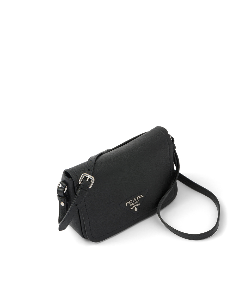 Prada Leather Shoulder Bag Black | 69EHMSFGV