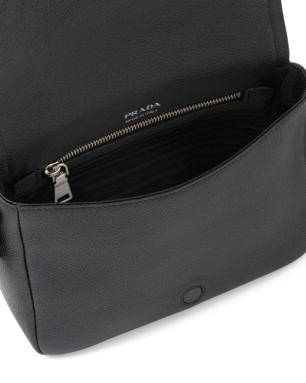 Prada Leather Shoulder Bag Black | 69EHMSFGV