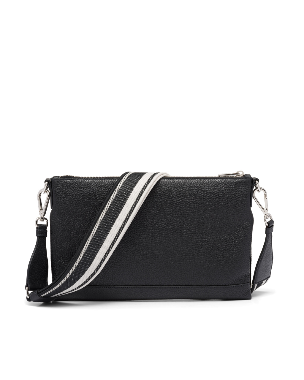 Prada Leather Shoulder Bag Black | 96AZHOSTY