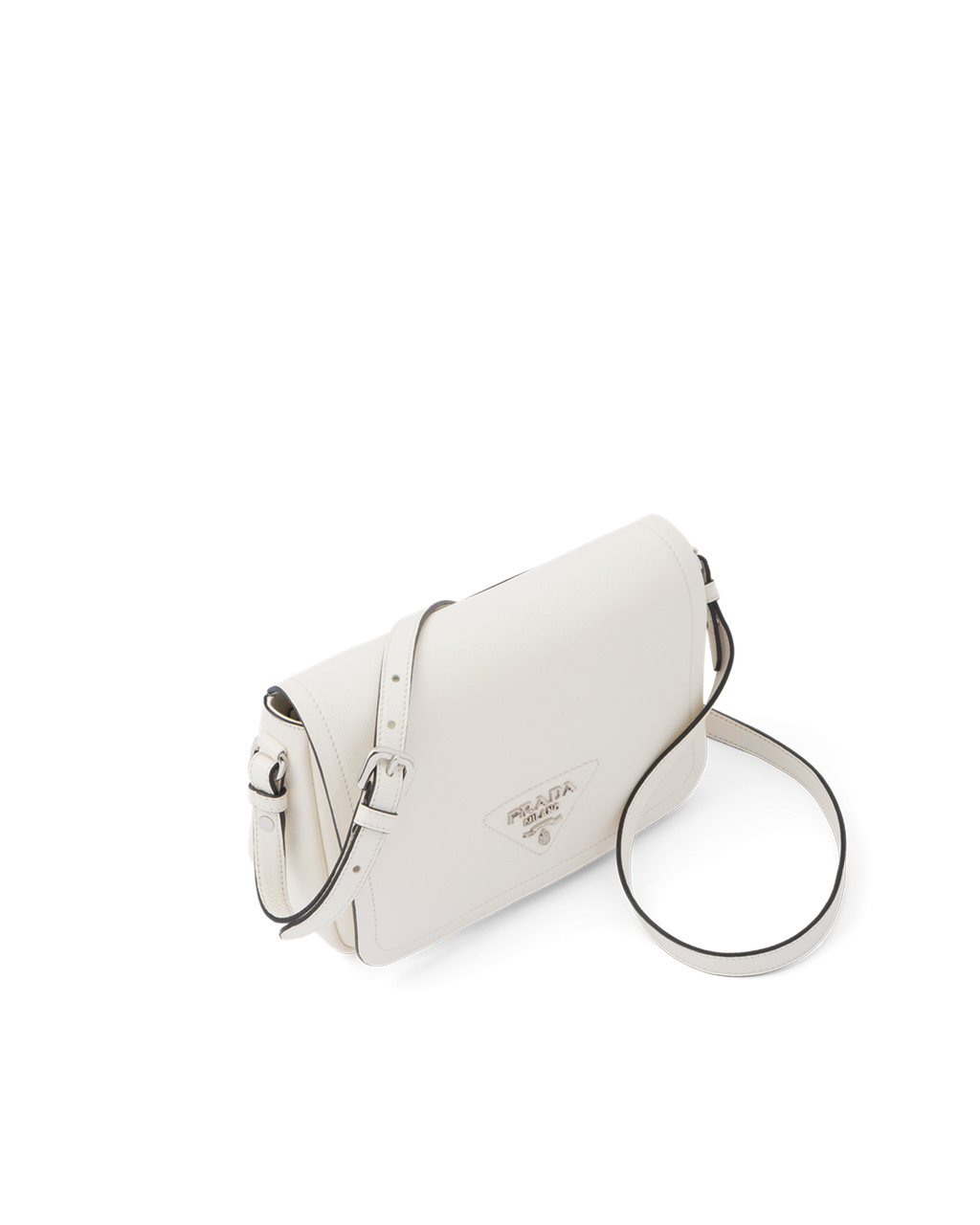 Prada Leather Shoulder Bag White | 19PKDLWFE