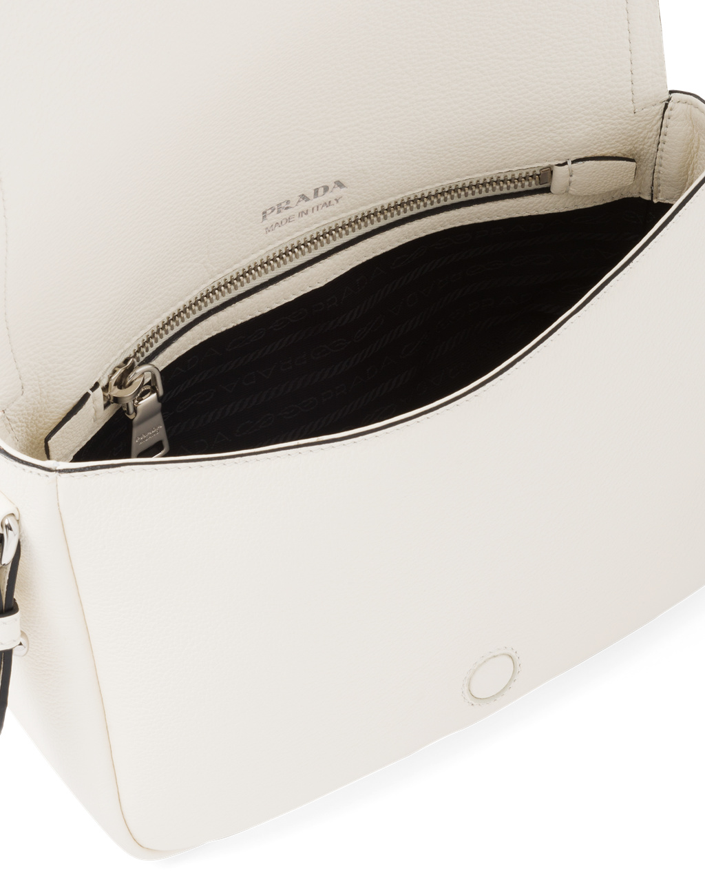 Prada Leather Shoulder Bag White | 19PKDLWFE