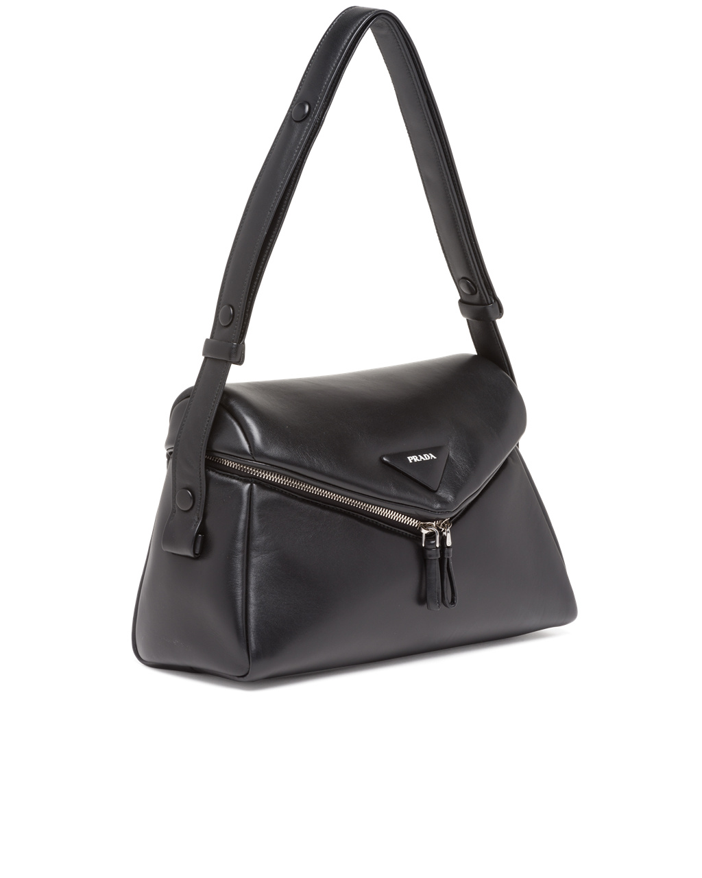 Prada Padded Nappa Leather Prada Signaux Bag Black | 96HMQOWLP