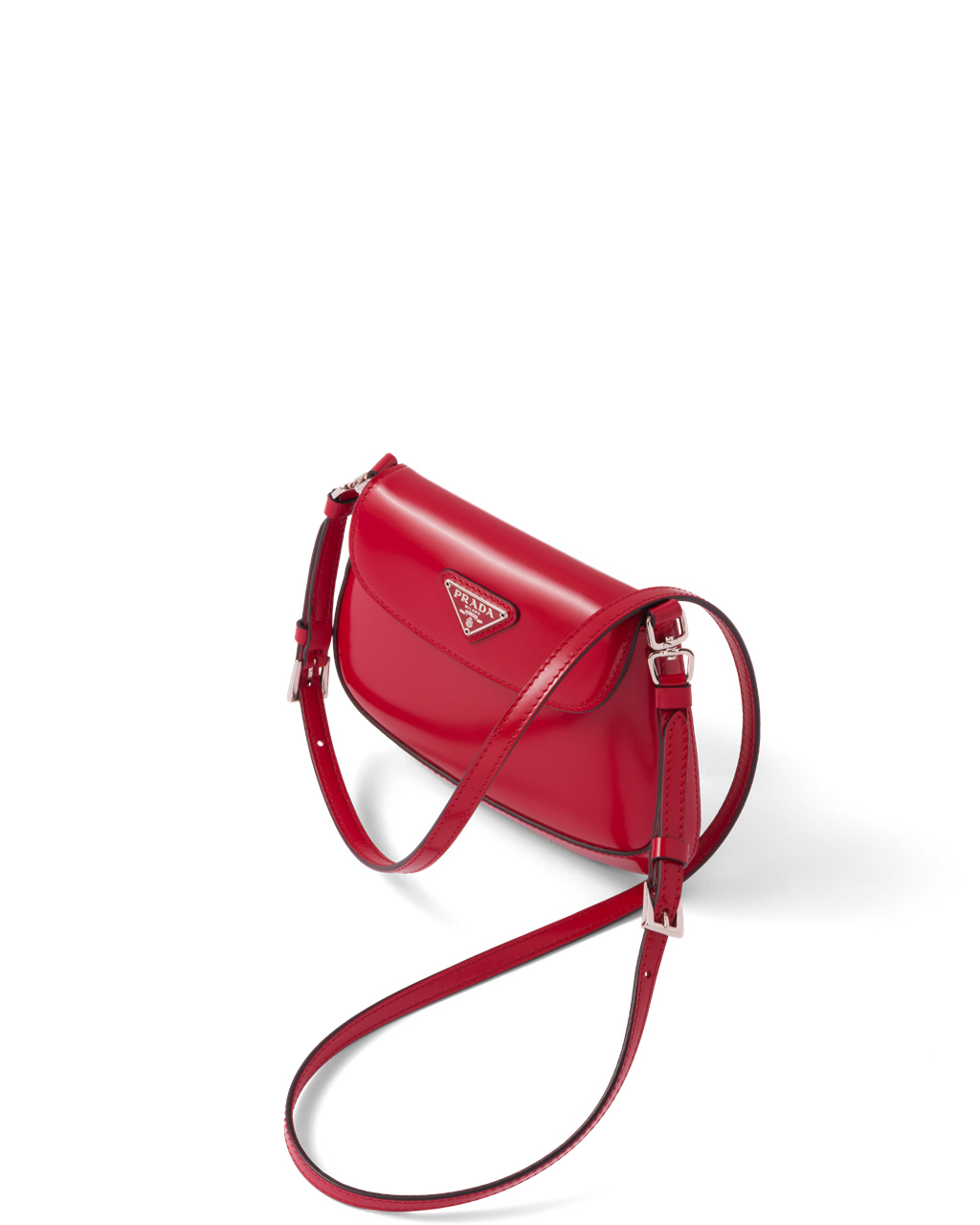 Prada Prada Cleo Brushed Leather Mini Bag Scarlet | 50BQKCOIM