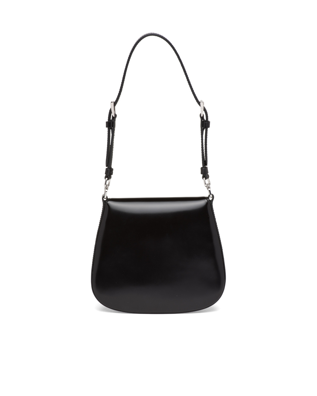 Prada Prada Cleo Brushed Leather Mini Bag Black | 68IAWXQZC