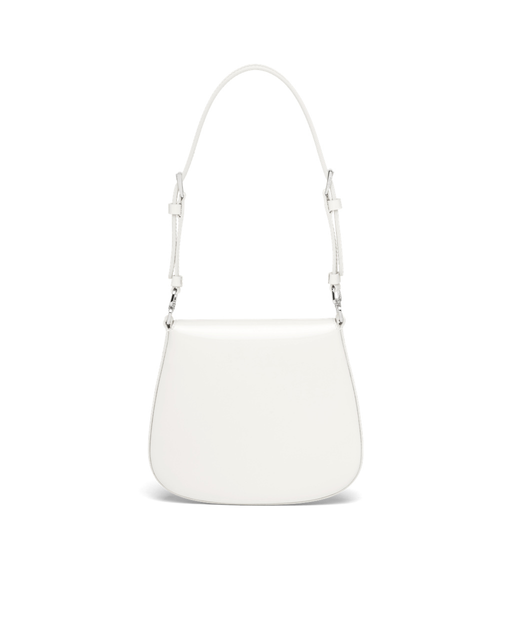 Prada Prada Cleo Brushed Leather Mini Bag White | 73RWCTFLQ