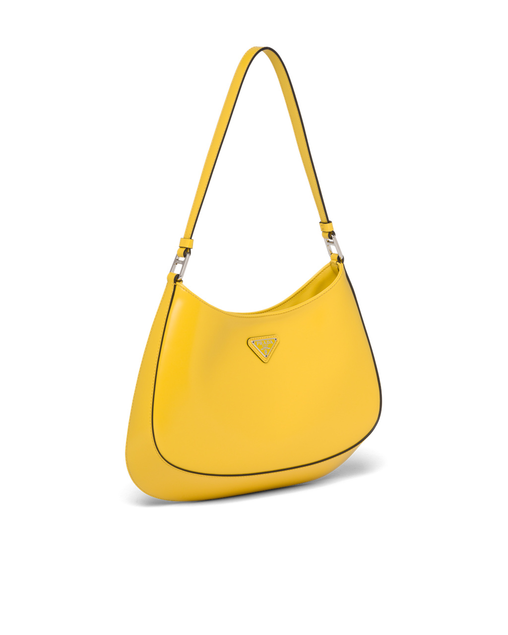 Prada Prada Cleo Brushed Leather Shoulder Bag Bright Yellow N | 27SXPIOAC