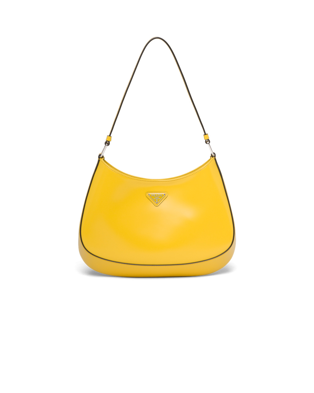 Prada Prada Cleo Brushed Leather Shoulder Bag Bright Yellow N | 27SXPIOAC