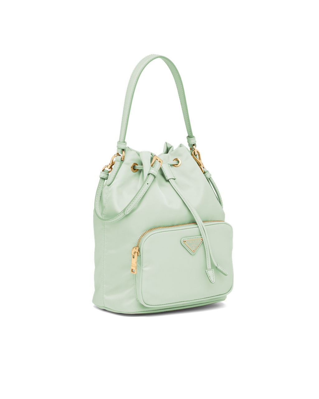 Prada Prada Duet Re-nylon Bucket Shoulder Bag Aqua | 57JUVTAOL