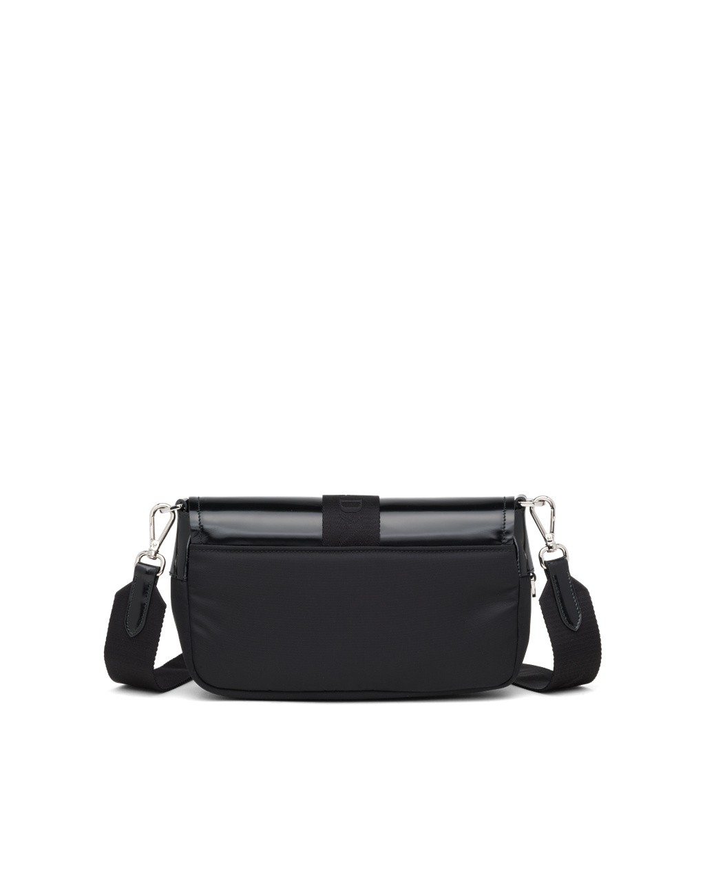 Prada Prada Pocket Nylon And Brushed Leather Bag Black | 06BROLETZ