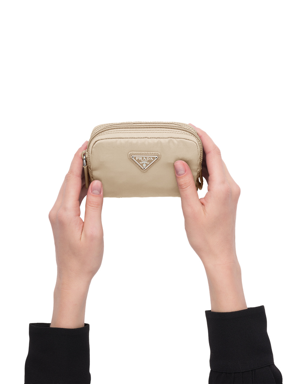 Prada Re-nylon Pouch Desert Beige | 30OMIPQWE