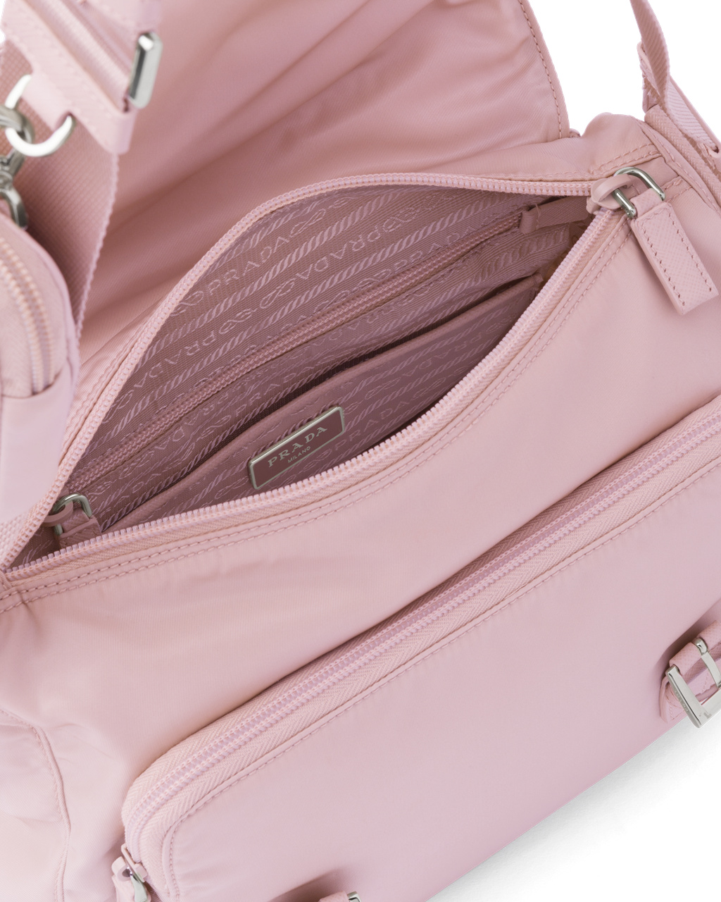 Prada Re-nylon Shoulder Bag Alabaster Pink | 06MCTBSIK