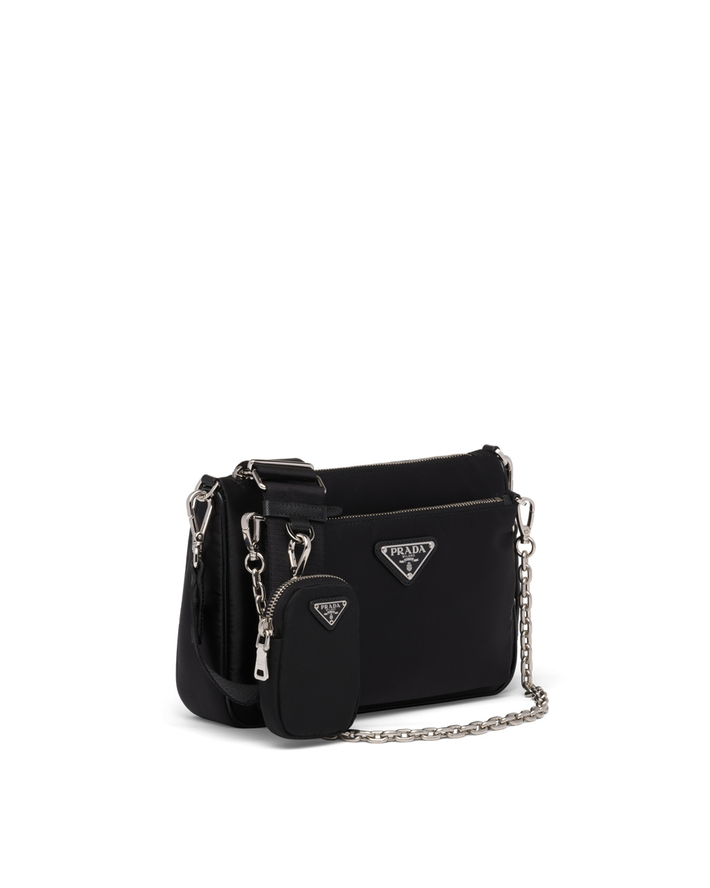 Prada Re-nylon Shoulder Bag Black | 26KZSDHXR