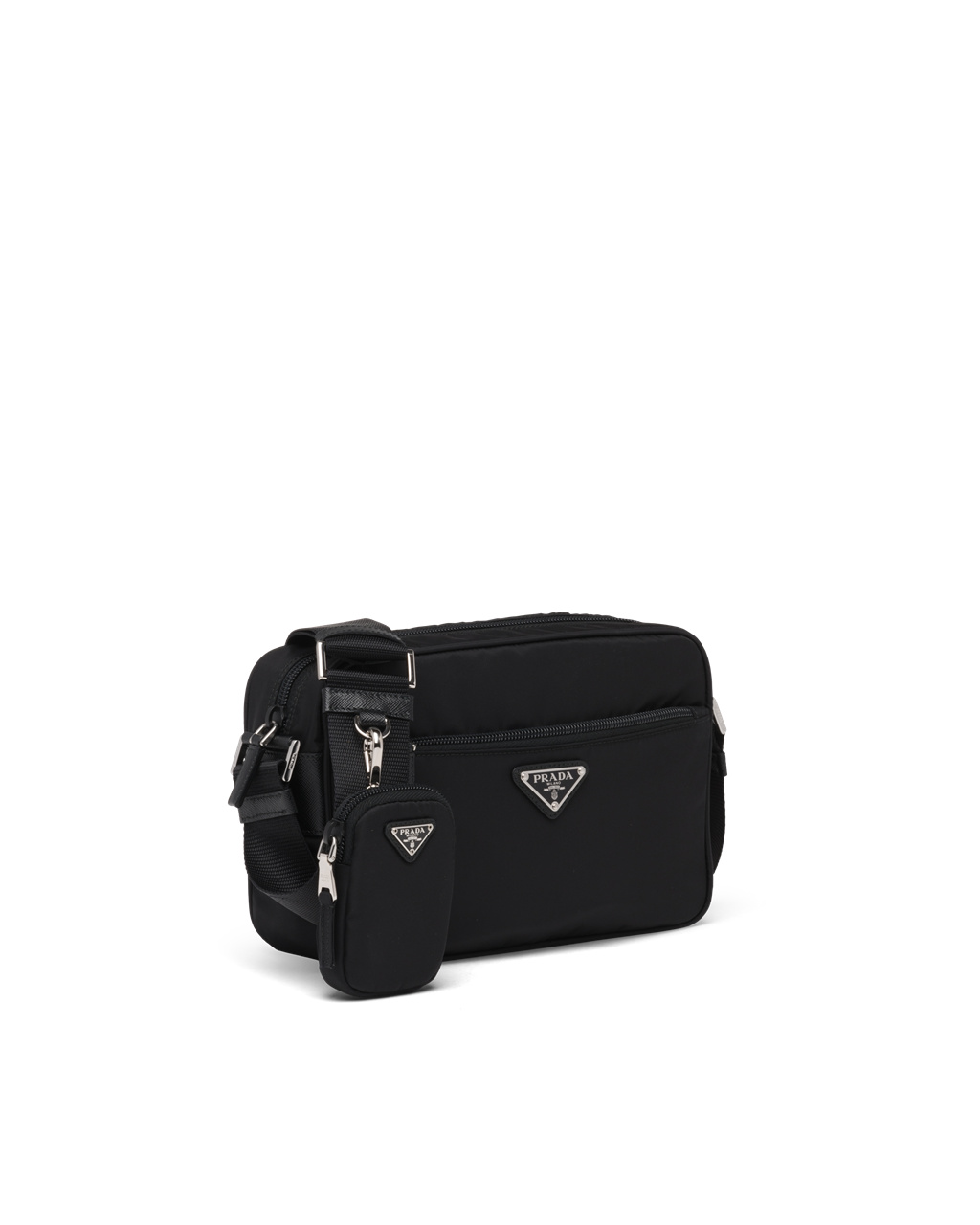 Prada Re-nylon Shoulder Bag Black | 37KOBAMQF