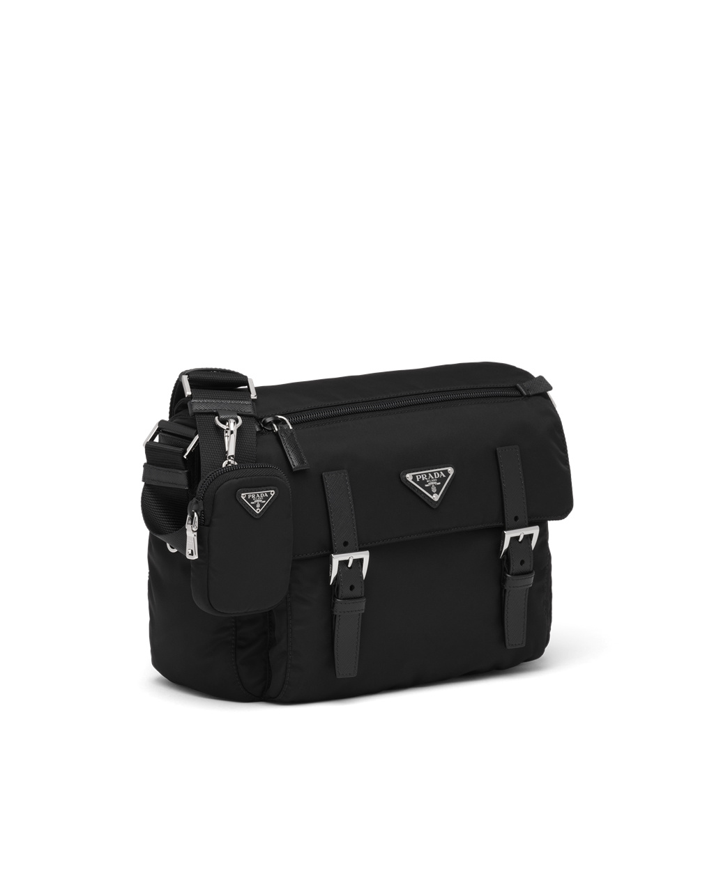 Prada Re-nylon Shoulder Bag Black | 73BZIMXFO