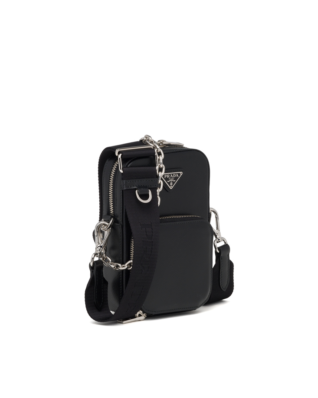 Prada Saffiano Leather Mini Bag Black | 84VHMRZGT