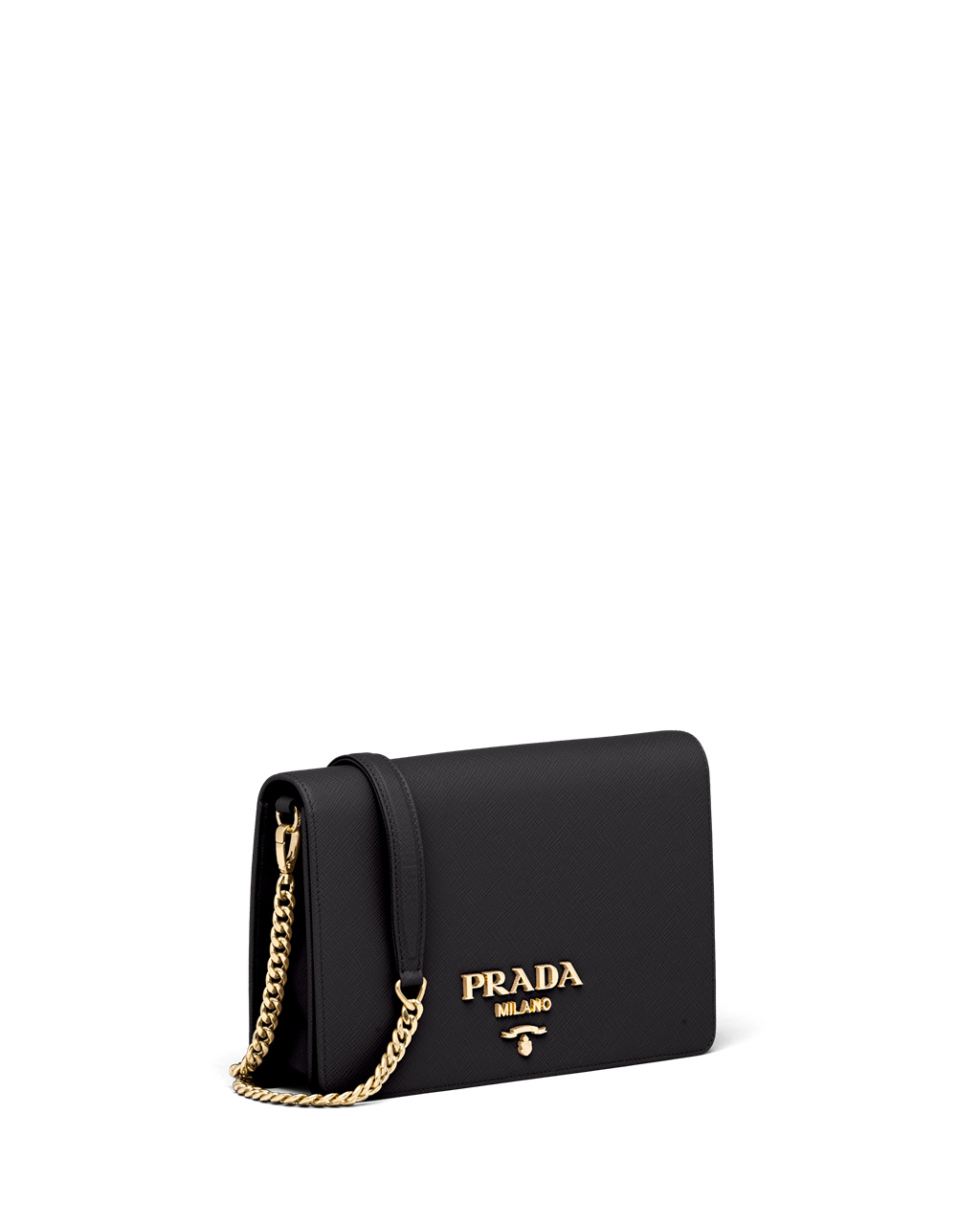 Prada Saffiano Leather Mini Bag Black | 92LODINEM