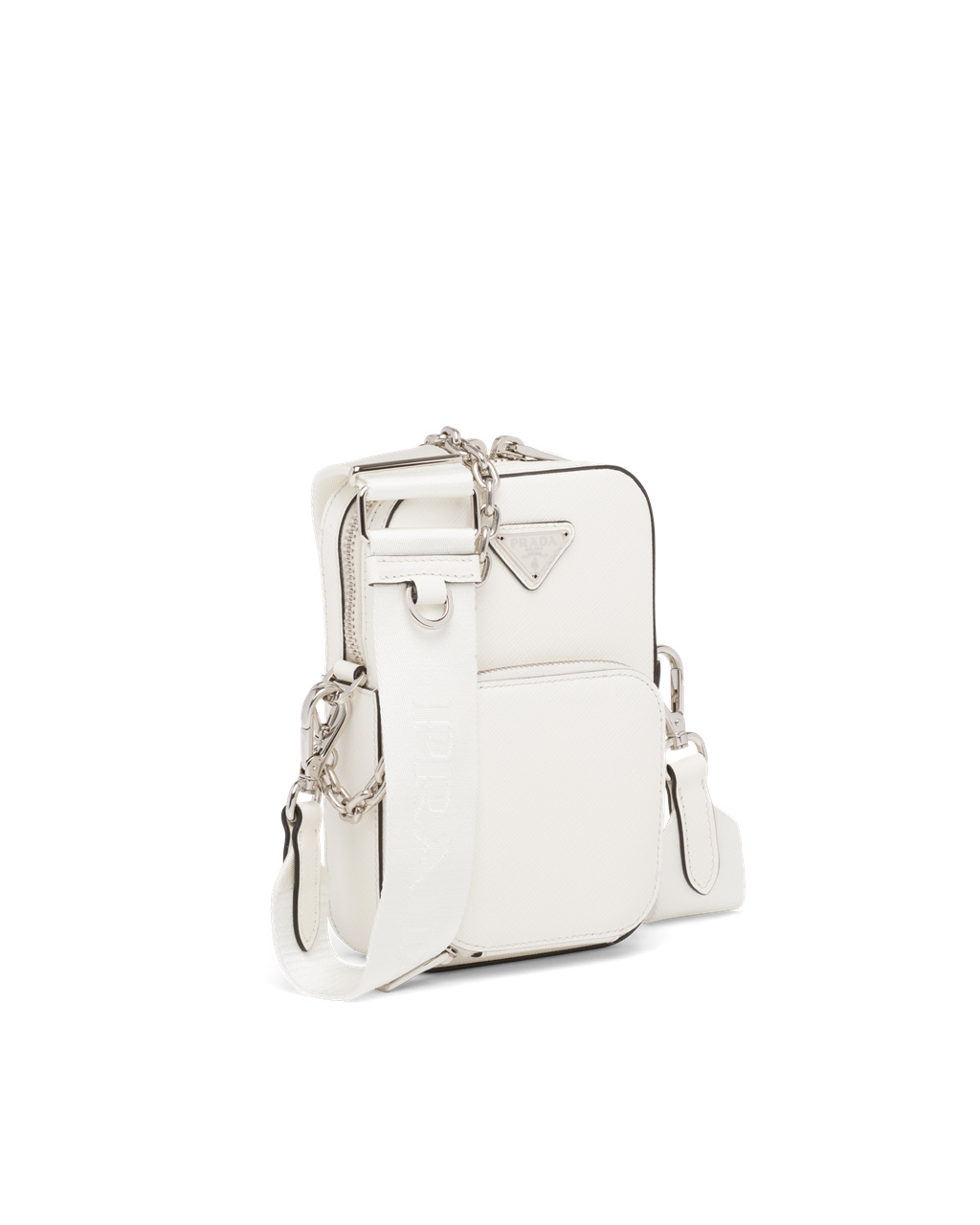 Prada Saffiano Leather Mini Bag White | 32HXTZMAL