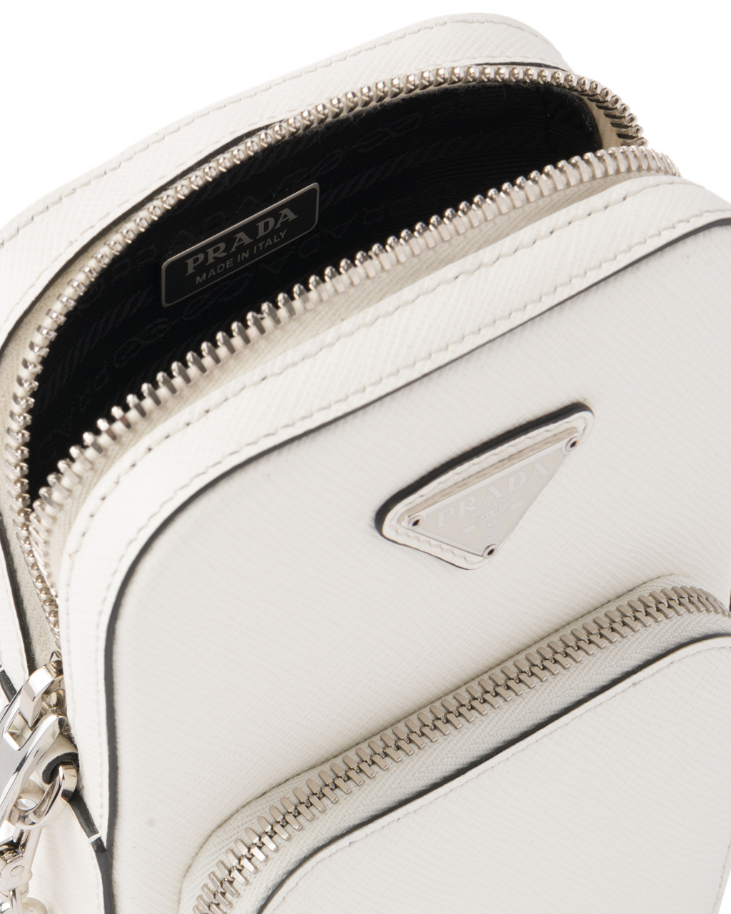 Prada Saffiano Leather Mini Bag White | 32HXTZMAL