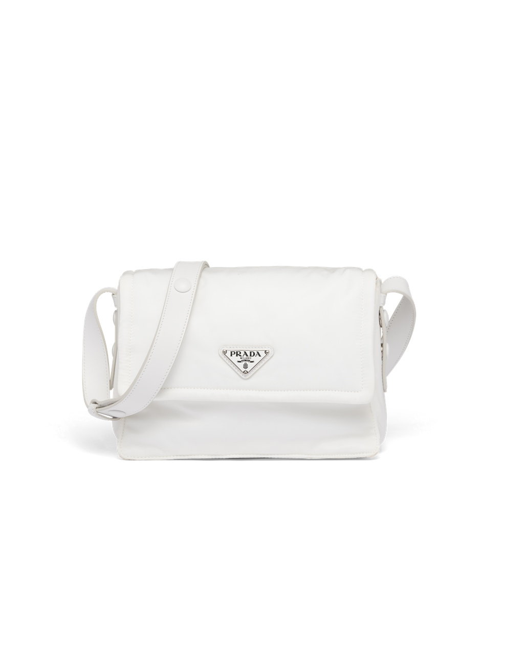 Prada Small Padded Re-nylon Shoulder Bag White | 81LHUVAKP