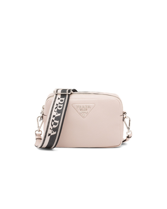 Prada Leather Bag With Shoulder Strap Water Lily | 27NASRULW