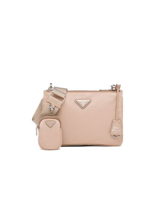 Prada Nylon Re-edition 2000 Shoulder Bag Cameo Beige | 56XFVGOYS