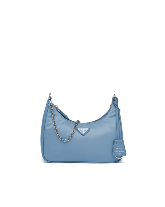 Prada Prada Re-edition 2005 Nylon Bag Astral Blue | 17MRATJQU