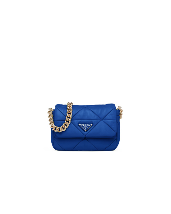 Prada Prada System Nappa Leather Patchwork Bag Royal Blue | 65QIATXNJ