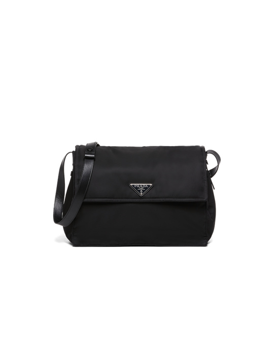 Prada Re-nylon Large Padded Shoulder Bag Black | 41IJGSYRD