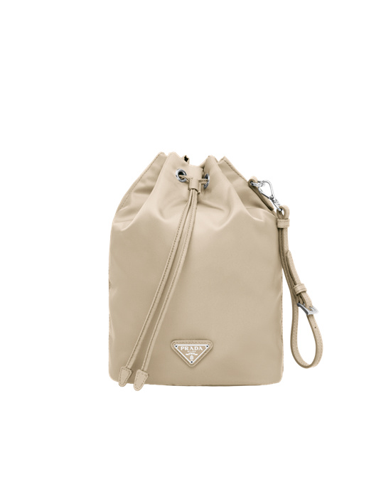 Prada Re-nylon Pouch Desert Beige | 18OHDVXGE