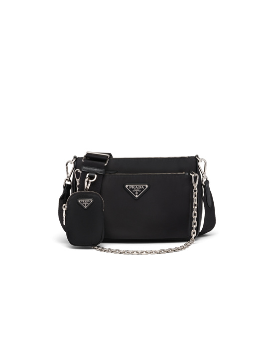 Prada Re-nylon Shoulder Bag Black | 26KZSDHXR