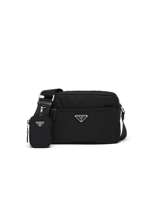 Prada Re-nylon Shoulder Bag Black | 37KOBAMQF