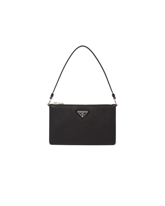 Prada Saffiano Leather Mini Bag Black | 18PTUQESB