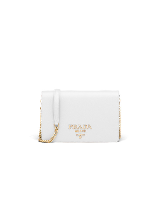 Prada Saffiano Leather Mini Bag White | 53GONZWAC